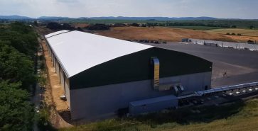 Zelthalle als Kompostieranlage