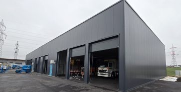 RB Immoinvest Schwarzmann X Flachdach Lagerzelt