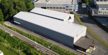 Zelthalle als großflächige Lagerhalle