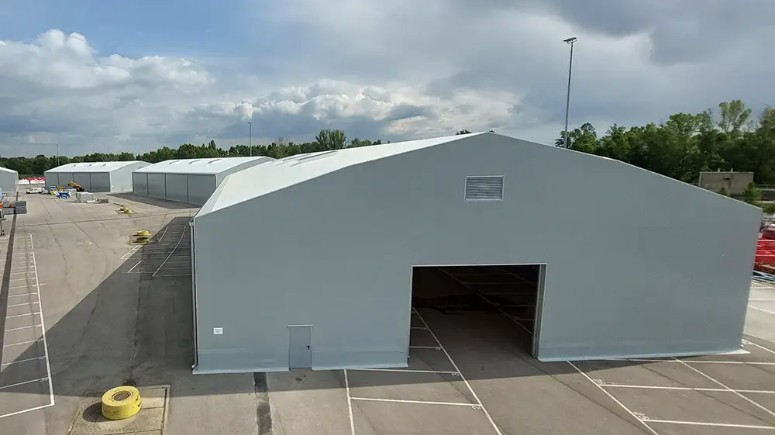 Zelthalle als Lagerhalle